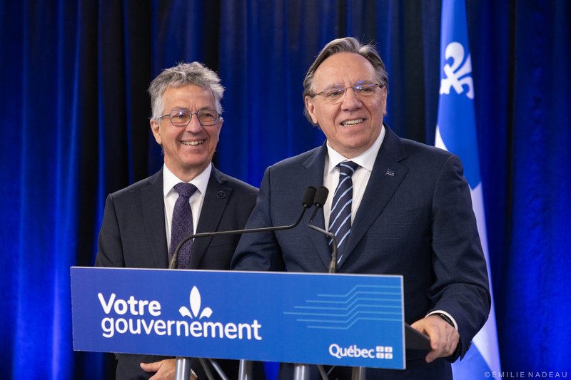 Francois Legault et Daniel Bernard