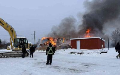 Incendie à la salle municipale et des loisirs de Champneuf