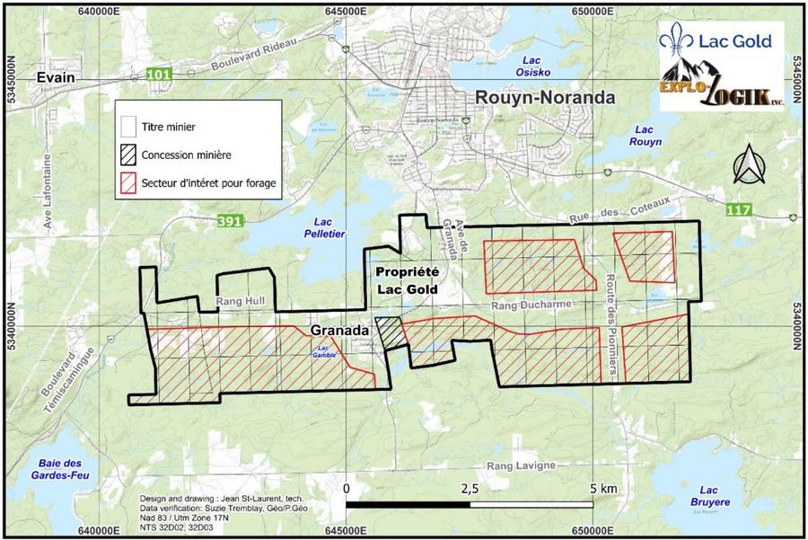 Projet Rouyn - Lac Gold