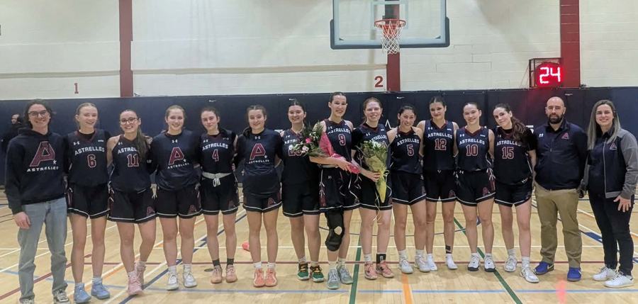 Hommage finissantes Cégep - Astrelles basketball 2026