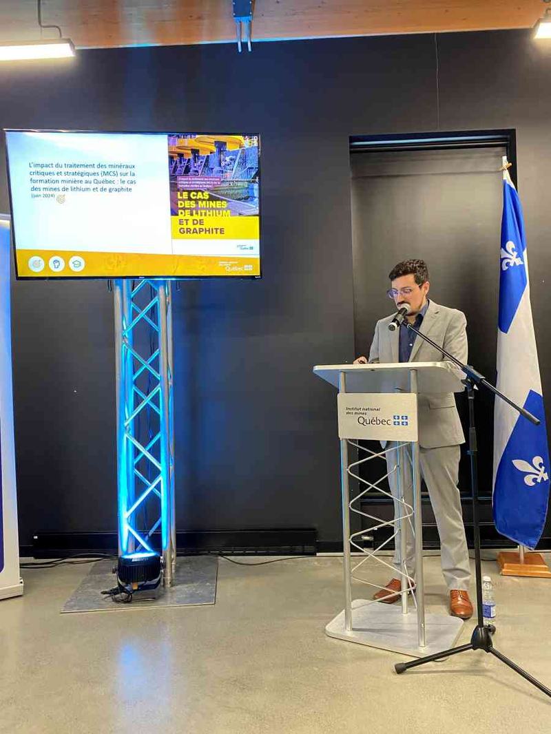 Le conseiller à l’innovation et à la recherche à l’INMQ, Nicholas Théroux