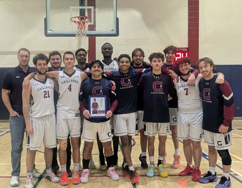 Hommage finissants - Cégep Gaillards basketball 2026