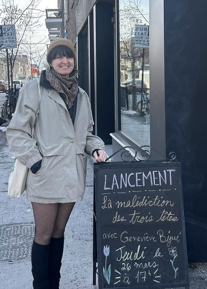 Geneviève Bigué à son lancement