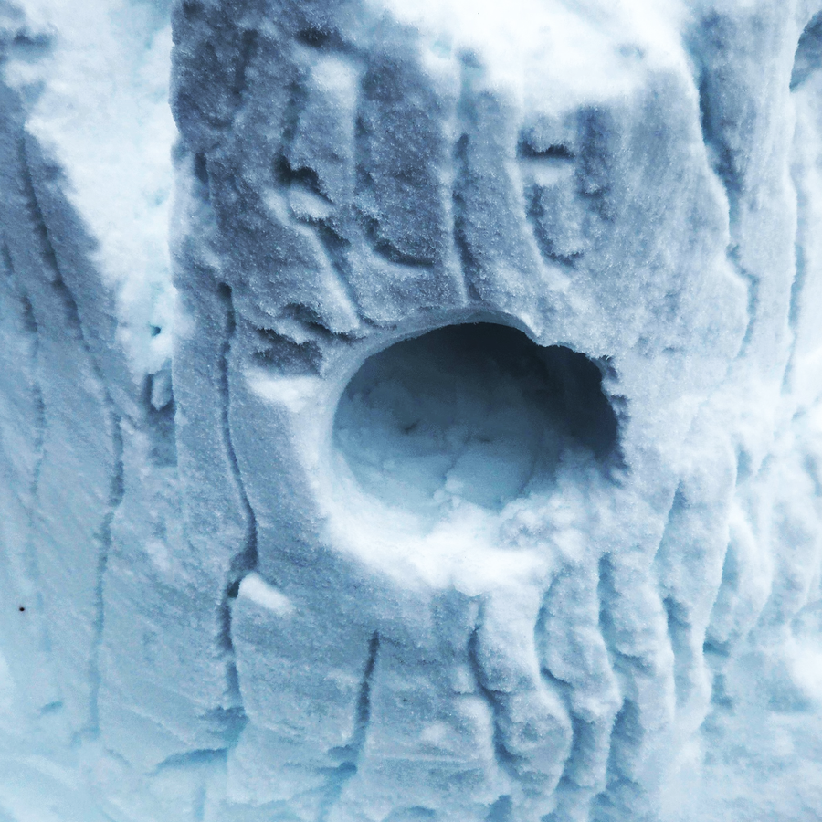 Sculpture sur neige - VOART Centre d'exposition Val d'Or