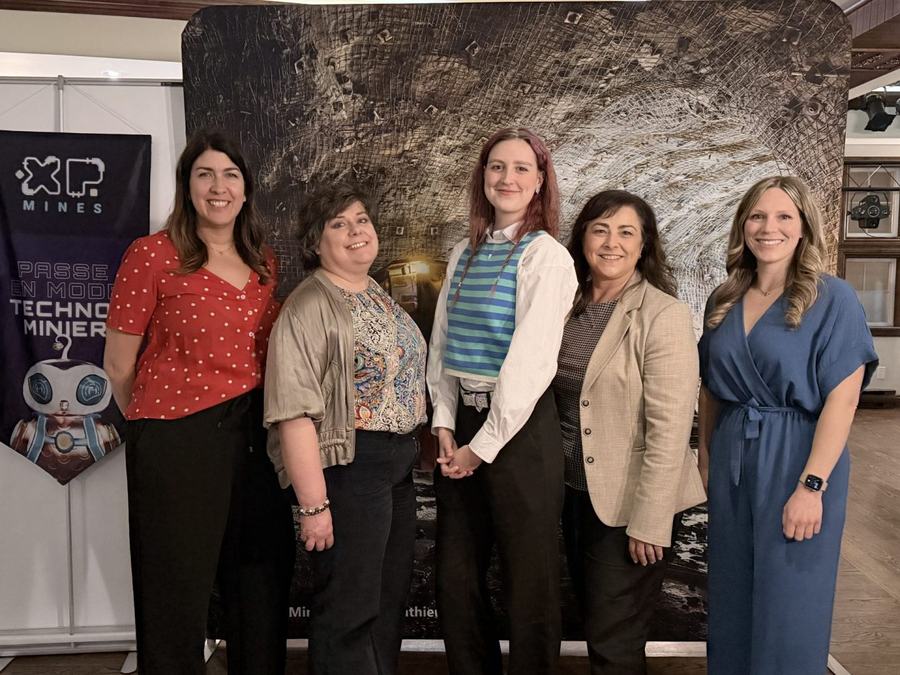 Lancement XPmines | Nancy Ross, Isabelle Albran, Marianne Prud'homme et Suzie Thériault