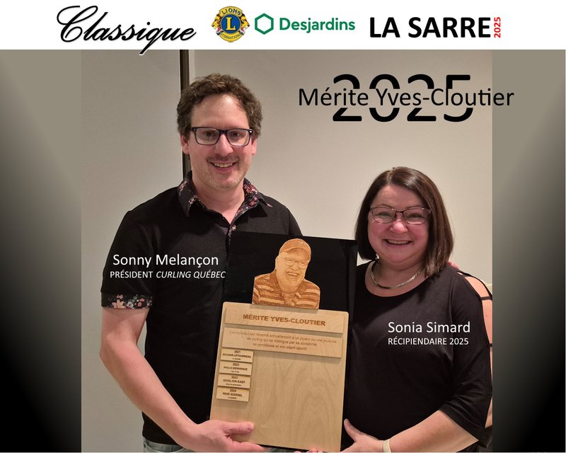 Tournoi de curling La Sarre - 2025 Mérite Yves-Cloutier