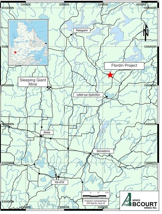 Mines Abcourt - Projet Flordin - fin du forage