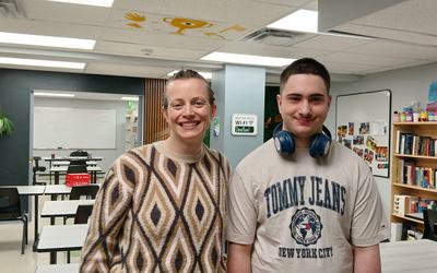 Émilie Auclair et Zachary Gagnon classe Carrefour