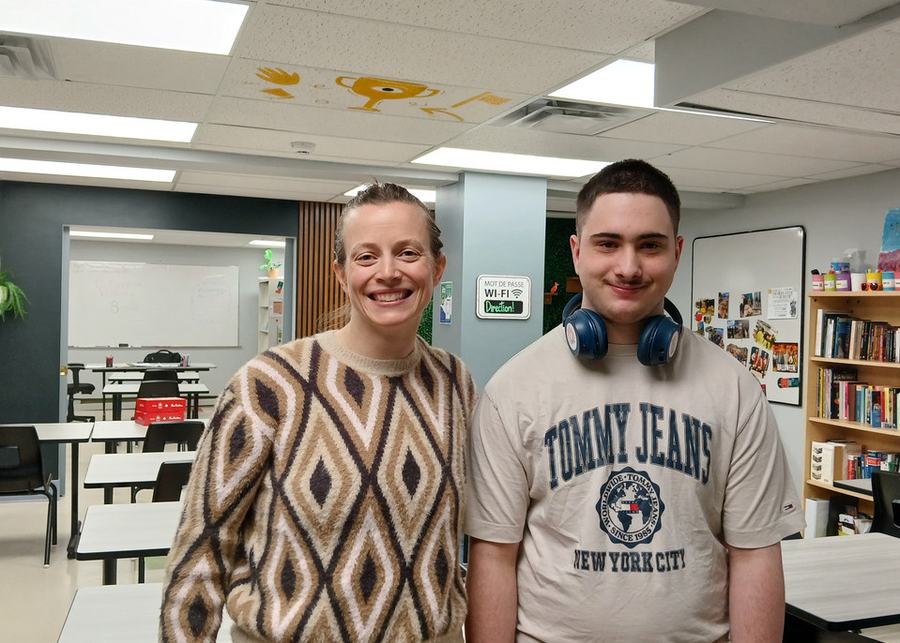 Émilie Auclair et Zachary Gagnon classe Carrefour