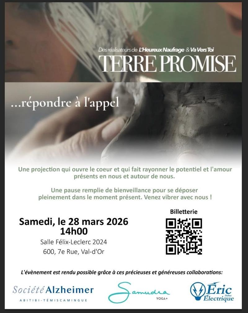 Affiche officielle du documentaire Terre promise... répondre à l'appel