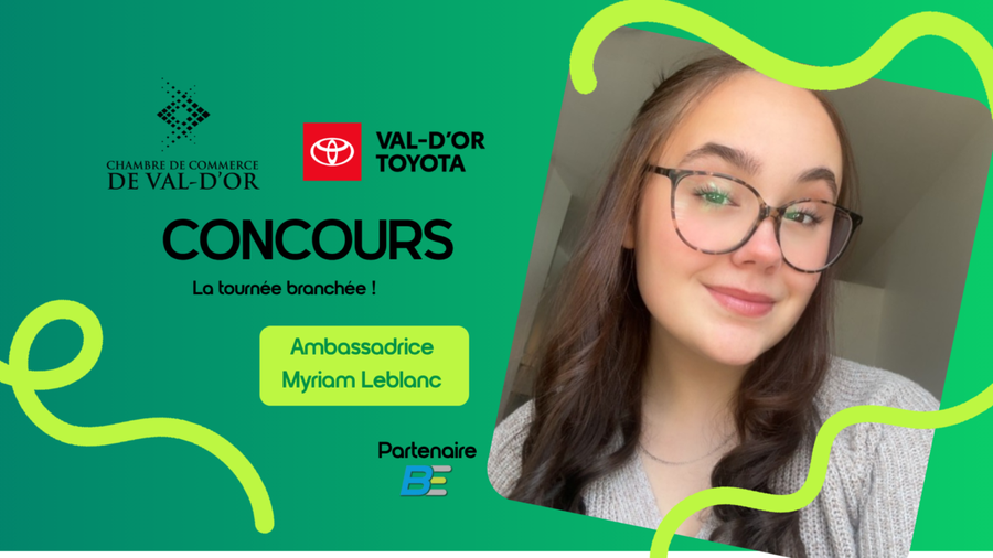 CCVD en mouvement | Tournée branchée | Myriam Leblanc ambassadrice
